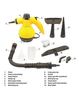 Парочистачка с 9 аксесоара Steam Cleaner